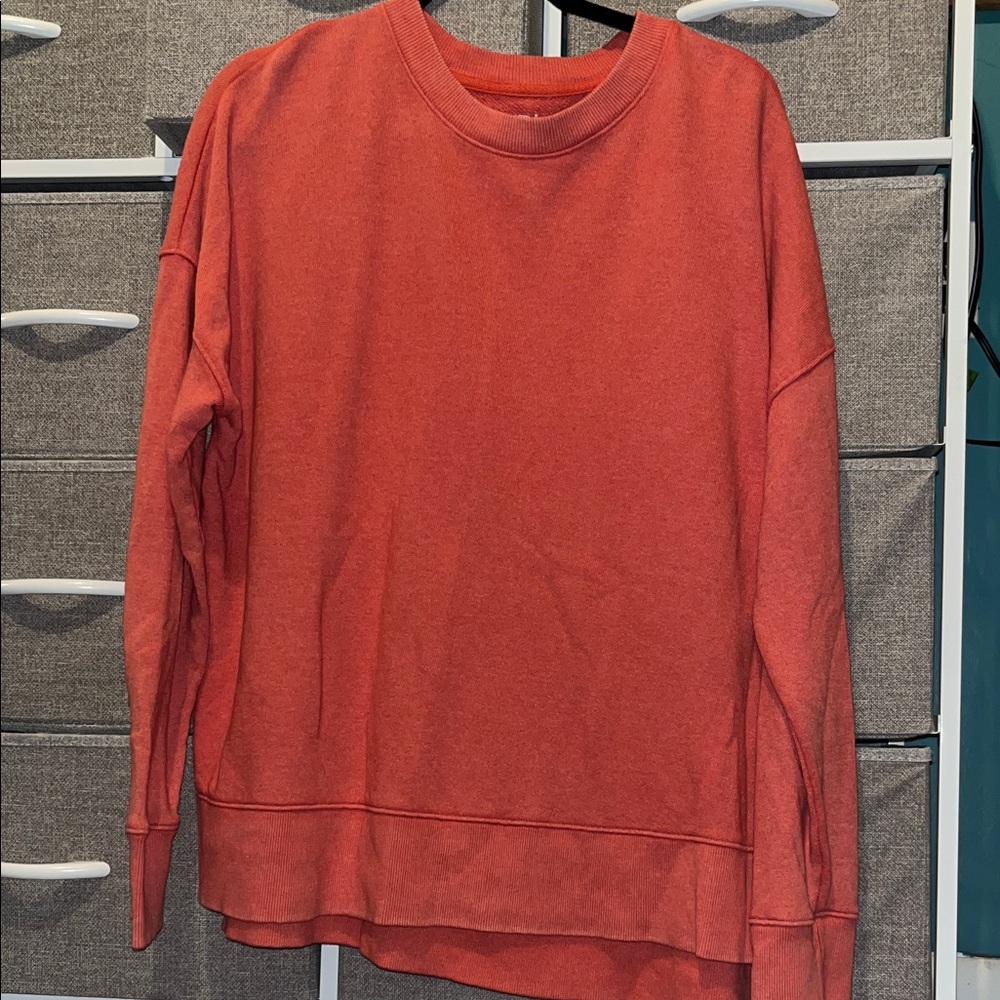 Time and Tru Vibrant Red Knit Top